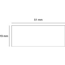 Floman Kişiye Özel M20 Otomatik Cep Kaşesi - 19 x 51 mm