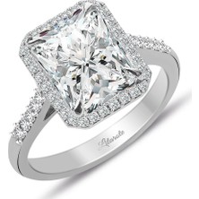 Lilarote Pırlantalı Topaz Baget Kesim Tektaş Yüzük