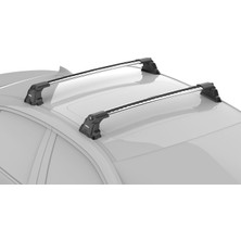 Turtle Air-3 Premium Silver, Bmw 1 Serisi 3 Kapı E81 Hatchback, Uyumlu Model Yıl Aralığı 2007-2011 Için Gri, Tavan Ara Atkı Kiti , Taşıyıcı Barlar