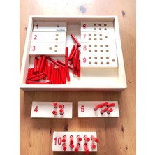 Balatoyz Montessori Kırmızı Sayı Çubukları