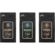 By Tüfekçi 3X250 gr Yöresel Set Colombia Supremo Brasilian Santos Ethiopia Sidamo Best Blend