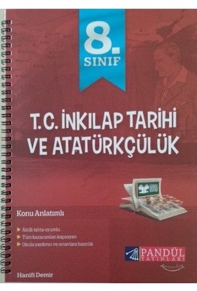 Pandül Yayınları 8. Sınıf T.C. İnkılap Tarihi ve Atatürkçülük Defteri