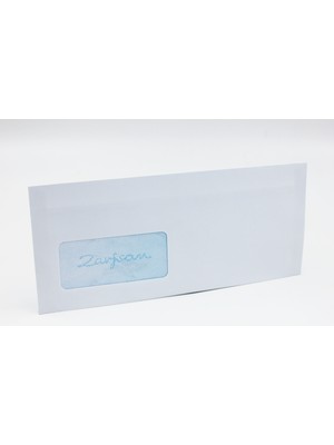 Zarfsan Pencereli Diplomat Zarf 10,5 x 24 cm 90 Gram 1.Hamur 500'lü