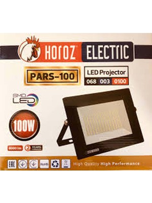 Horoz 100 Watt 6400K Beyaz Işık Smd LED Projektör 100W 8000 Lumen