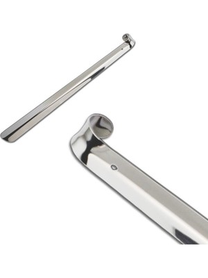 Hagiki Uzun Kerata Ayakkabı Çekeceği Metal Kalın Çelik Kerata Krom 75 cm