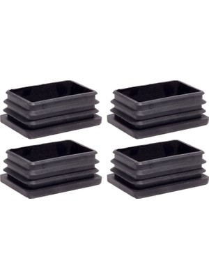 Adem Koç Plastik Dikdörtgen Içe Geçme Profil Tapası (Kutu) 4'lü