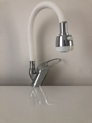 Arçe Beyaz 2 Kademeli Tasarruflu Spiralli Evye Mutfak Bataryası