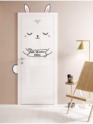 Kt Grup Tavşancık Kapı Sticker - Tatlı Kızımın Odası