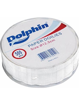 Dolphin Kağıt Dantel Yuvarlak Çay Bardağı Altlığı 12,5 cm 500'LÜ
