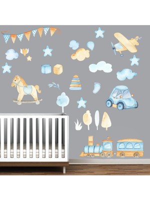 Kt Decoration Oyuncaklar Dev Duvar Sticker Water Color SERISI-WT01