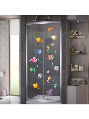 Kt Decoration Balıklar Duşakabin ve Banyo Sticker