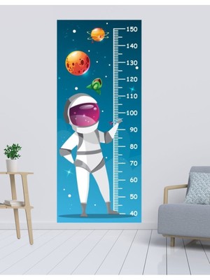 Kt Decoration Astronot Uzay Boy Ölçer Sticker