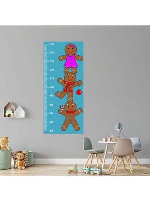 Kt Decoration Sevimli Yaratıklar Boy Ölçer Duvar Sticker