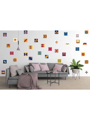 Kt Decoration Dev Mozaikler Duvar Sticker