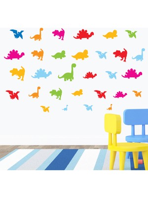 Kt Decoration Dinozorlar 148X88 cm Duvar Sticker