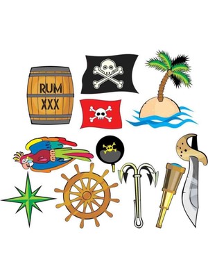 Kt Decoration Korsan Çocuk Odası Sticker Çıkartmaları