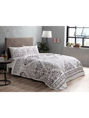 Taç - Valencia Mor Çift Kişilik Pamuklu Pike Takımı