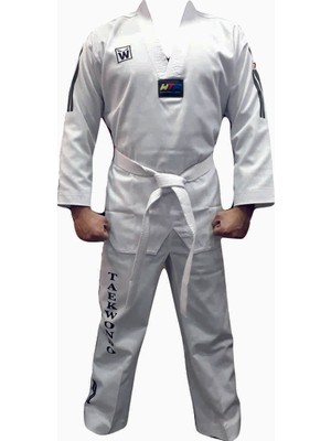 WhiteFace Taekwondo Elbisesi Beyaz Yaka Çocuk ve Yetişkin