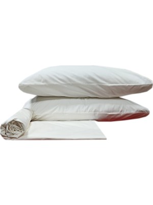 Sarev Fitted Çarşaf Seti Çift Kişilik Krem