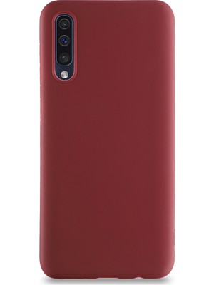 CaseArt Samsung Galaxy A50 Kılıf Kamera Korumalı Premier Silikon Kapak - Mürdüm