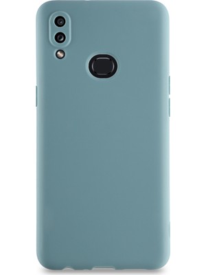 CaseArt Samsung Galaxy A10S Kılıf Kamera Korumalı Premier Silikon Kapak - Petrol Mavisi