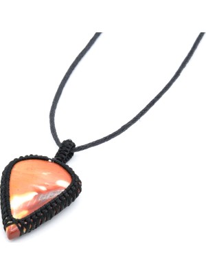 Murty99 Örgülü Doğal Akik Kolye Ucu 002