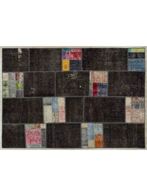 Sempati Halı Modern Klasik Patchwork Eskitme Halı 160 x 230 cm