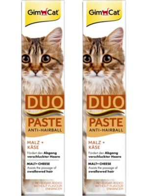 Gimcat Peynirli Kedi Macunu 50 gr x 2 Anti Hairball Malt Lezzetli Ödül