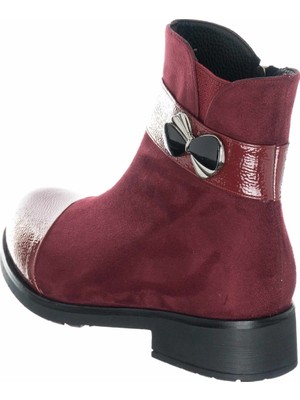 K101-1 Bordo Büyük Numara Özel Seri Kadın Botları