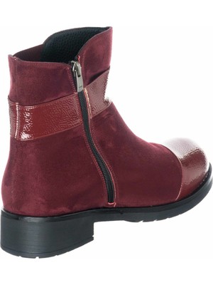 K101-1 Bordo Büyük Numara Özel Seri Kadın Botları