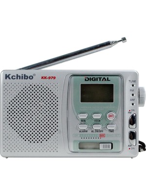 Kchibo KK-979 FM Radyo Alarmlı Manuel Aramalı Dijital Ekranlı Kompakt Tasarım