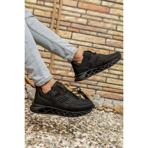 Siyah Kırmızı Erkek Sneaker 00122021