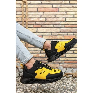 Siyah Sarı Erkek Sneaker 00122021