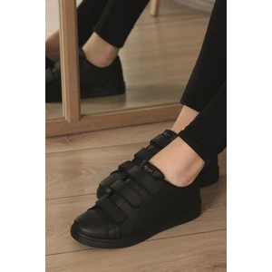 Albishoes Unisex Cırtlı Siyah Sneaker - SCC75