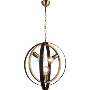 Tado 3 Lü Antik Lak/Kahve Boyalı Avize 3Xe27