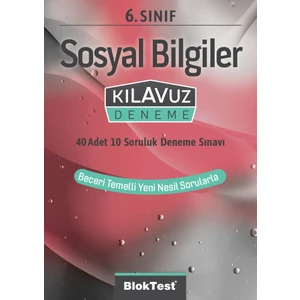 Bloktest Yayınları 6. Sınıf Sosyal Bilgiler Kılavuz Deneme