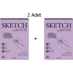 Folıx Eskiz Defteri 25 Yaprak Spiralli Sketchbook 150 gr 23 x 33 cm 2'li