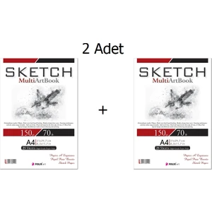 Folıx Sketch Multiart A4 150 gr Eskiz Defteri 25 Yaprak Sketchbook 2'li