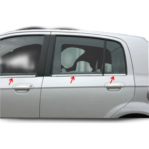 Hyundai Getz ( 2002-2011 ) Paslanmaz Krom Cam Çıtası 6 Parça Blueoto