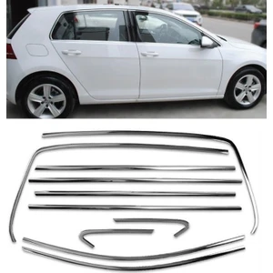 Volkswagen Golf 7 12 Parça Krom Cam Çıtası 2013 - 2020 12 Parça Paslanmaz Çelik Ithal