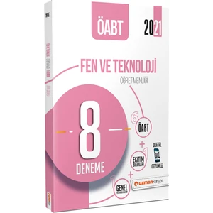 Uzman Kariyer Yayınları 2021 ÖABT Fen ve Teknoloji Öğretmenliği 8 Deneme Dijital Çözümlü