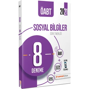Uzman Kariyer Yayınları 2021 ÖABT Sosyal Bilgiler Öğretmenliği 8 Deneme Dijital Çözümlü