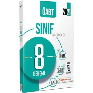 Uzman Kariyer Yayınları 2021 ÖABT Sınıf Öğretmenliği 8 Deneme Dijital Çözümlü