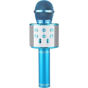 WS-858 Mavi Bluetooth Karaoke Mikrofon