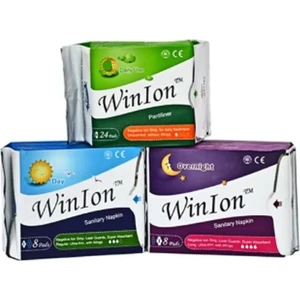 Winalite Winion Negatif Iyonlu Ped - 1 Günlük + 1 Gündüz + 1 Gece