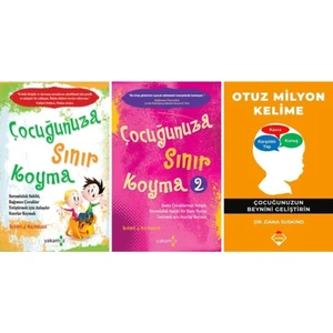 Çocuğunuza Sınır Koyma 1 ve 2 - Otuz Milyon Kelime 3 Kitap Set