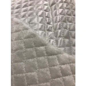 Kumaş Home Dikişli Saten Beyaz Kapitone Kumaş