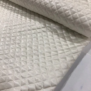 Kumaş Home Dikişli Saten Krem Kapitone Kumaş