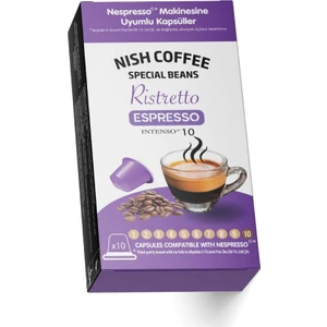 Nish Nesspresso Uyumlu Kapsül Kahve 10 Risteretto 10'lu