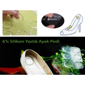 Pudrashine Ayakkabı Vurma Önleyici Silikon 6'lı Ped